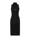 Mangano Woman Midi Dress Black Size 6 Cotton