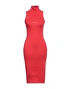 Mangano Woman Midi Dress Red Size 8 Cotton