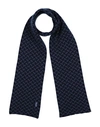 Drumohr Man Scarf Slate Blue Size - Cashmere