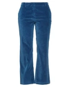 True Royal Woman Pants Blue Size 10 Cotton In Blue