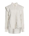 Isabel Marant Woman Shirt Ivory Size 8 Silk, Cupro In White
