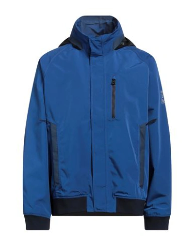 Aigle Man Jacket Blue Size Xxl Polyester