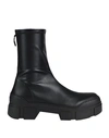 Vic Matie Vic Matiē Woman Ankle Boots Black Size 11 Textile Fibers In Black