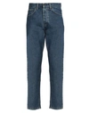 Carhartt Man Denim Pants Blue Size 33w-32l Organic Cotton In Blue