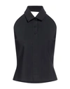 Chiara Boni La Petite Robe Woman Polo Shirt Black Size 8 Polyamide, Elastane