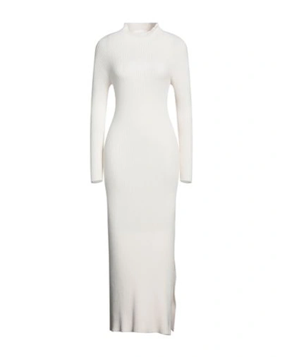 Kaos Woman Maxi Dress White Size M Viscose, Polyester, Polyamide