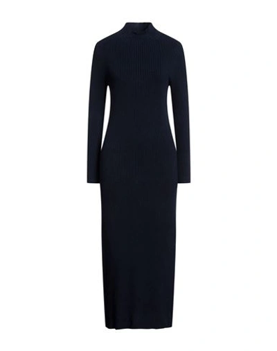 Kaos Woman Maxi Dress Midnight Blue Size M Viscose, Polyester, Polyamide