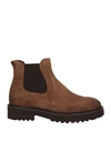 Doucal's Woman Ankle Boots Brown Size 9.5 Soft Leather