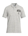 Moschino Man Polo Shirt Light Grey Size 42 Cotton In Grey