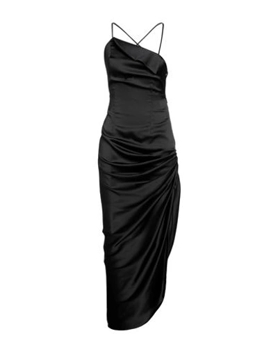 Actualee Woman Long Dress Black Size 8 Polyester