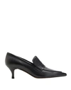8 By Yoox Leather Pointy-toe Penny Loafer Woman Loafers Black Size 11 Ovine Leather