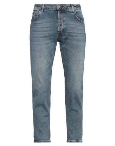 Bro-ship Bro Ship Man Denim Pants Blue Size 40 Cotton, Elastane In Blue