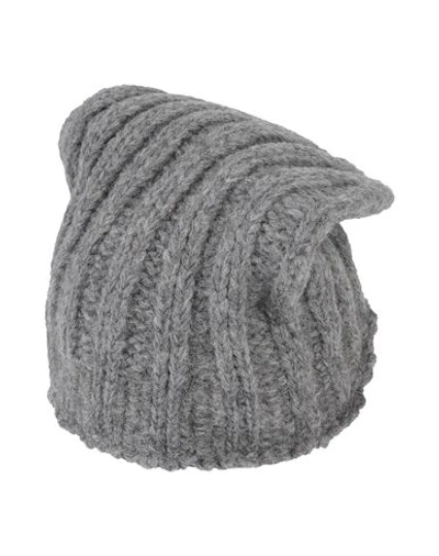 Aragona Woman Hat Lead Size Onesize Baby Alpaca Wool, Merino Wool, Polyamide In Grey