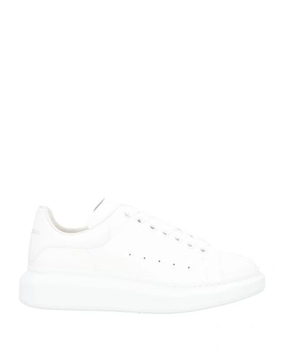 Alexander Mcqueen Man Sneakers White Size 8 Soft Leather