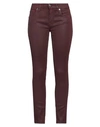 Jacob Cohёn Woman Denim Pants Burgundy Size 26 Lyocell, Cotton, Elastane In Red