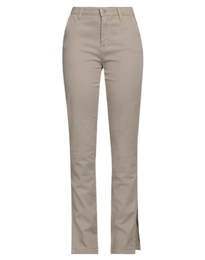 Federica Tosi Woman Pants Khaki Size 28 Cotton, Elastane In Beige