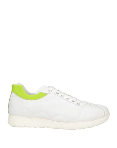 A.testoni A. Testoni Man Sneakers White Size 7.5 Soft Leather