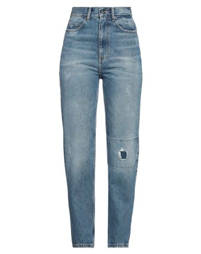 Sandro Woman Denim Pants Blue Size 10 Cotton