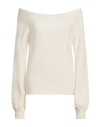 Semicouture Woman Sweater Ivory Size M Cashmere, Polyamide In White
