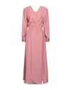 Hanami D'or Woman Maxi Dress Pastel Pink Size 6 Silk