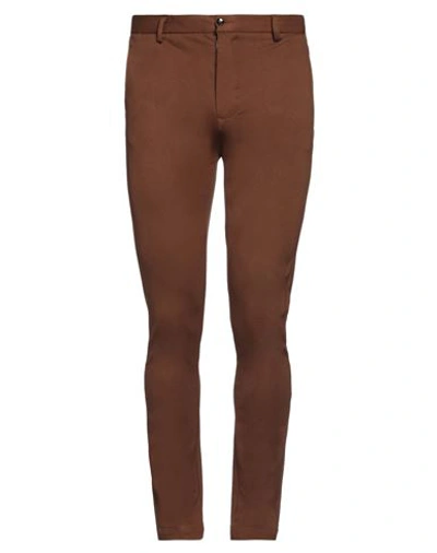 Markup Man Pants Brown Size 36 Viscose, Nylon, Elastic Fibres