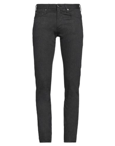 Emporio Armani Man Pants Steel Grey Size 29w-34l Cotton, Polyester, Viscose, Elastane