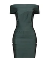 Alexandre Vauthier Woman Mini Dress Dark Green Size 6 Viscose, Polyamide, Elastane In Green