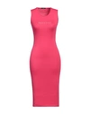 Mangano Woman Midi Dress Fuchsia Size 8 Cotton In Pink