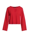 Carla G. Woman Sweater Red Size 8 Viscose, Polyester, Polyamide