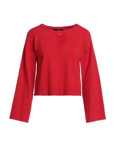 Carla G. Woman Sweater Red Size 6 Viscose, Polyester, Polyamide