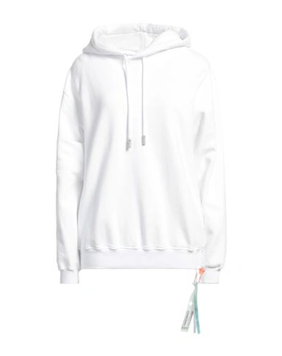 Off-white Woman Sweatshirt Off White Size Xs Organic Cotton, Elastane