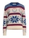 Sandro Woman Sweater Ivory Size 3 Wool, Acrylic, Polyamide, Alpaca Wool, Cashmere In White