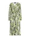 ATOS LOMBARDINI ATOS LOMBARDINI WOMAN MIDI DRESS ACID GREEN SIZE 10 RECYCLED POLYESTER