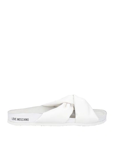 Love Moschino Sandals In White