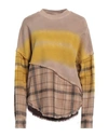 RAQUEL ALLEGRA RAQUEL ALLEGRA WOMAN SWEATSHIRT LIGHT BROWN SIZE 0 COTTON, ELASTANE