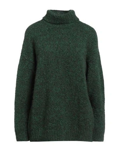 Douuod Woman Turtleneck Dark Green Size S Alpaca Wool, Polyamide