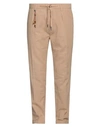 Yes Zee By Essenza Man Pants Light Brown Size 40 Linen, Cotton In Beige