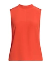 Patrizia Pepe Woman Top Orange Size 6 Viscose, Silk In Orange