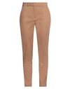 Max Mara Studio Woman Pants Tan Size 12 Cotton, Elastane In Brown