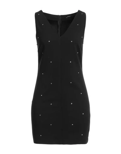 Carla G. Woman Mini Dress Black Size 8 Acetate, Viscose, Elastane
