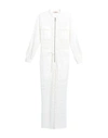 Twinset Woman Jumpsuit Ivory Size 8 Polyamide, Viscose, Cotton, Linen In White