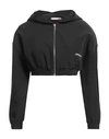 Hinnominate Woman Sweatshirt Black Size Xxs Polyester, Elastane