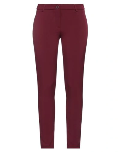 Compagnia Italiana Woman Pants Garnet Size 2 Polyester, Elastane In Red