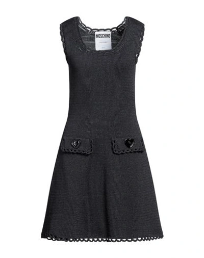 Moschino Woman Mini Dress Steel Grey Size 4 Polyamide, Polyester