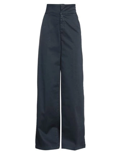 Maria Vittoria Paolillo Mvp Woman Pants Midnight Blue Size 4 Cotton, Elastane