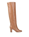 L'autre Chose L' Autre Chose Woman Knee Boots Tan Size 5 Soft Leather In Brown