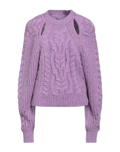 Isabel Marant Woman Sweater Light Purple Size 4 Wool, Acrylic, Polyamide