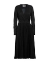 Corte Dei Gonzaga Woman Midi Dress Black Size 6 Viscose, Polyester, Polyamide, Elastane