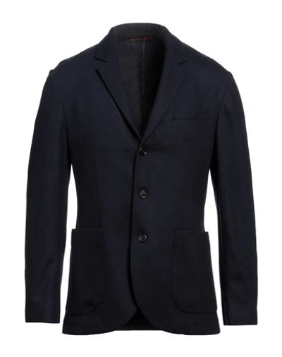 Brunello Cucinelli Man Suit Jacket Midnight Blue Size 44 Cashmere