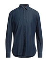 TINTORIA MATTEI 954 TINTORIA MATTEI 954 MAN DENIM SHIRT BLUE SIZE 15 ¾ COTTON